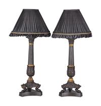 A Pair of Charles X Bronze Candelabra Bases