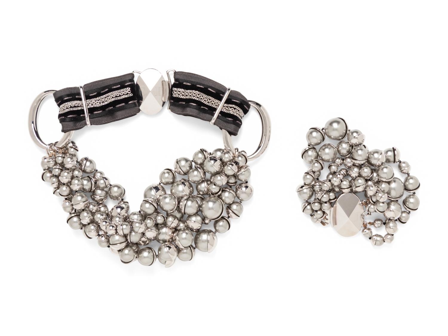 Christian Dior, Metal Bauble Necklace & Bracelet