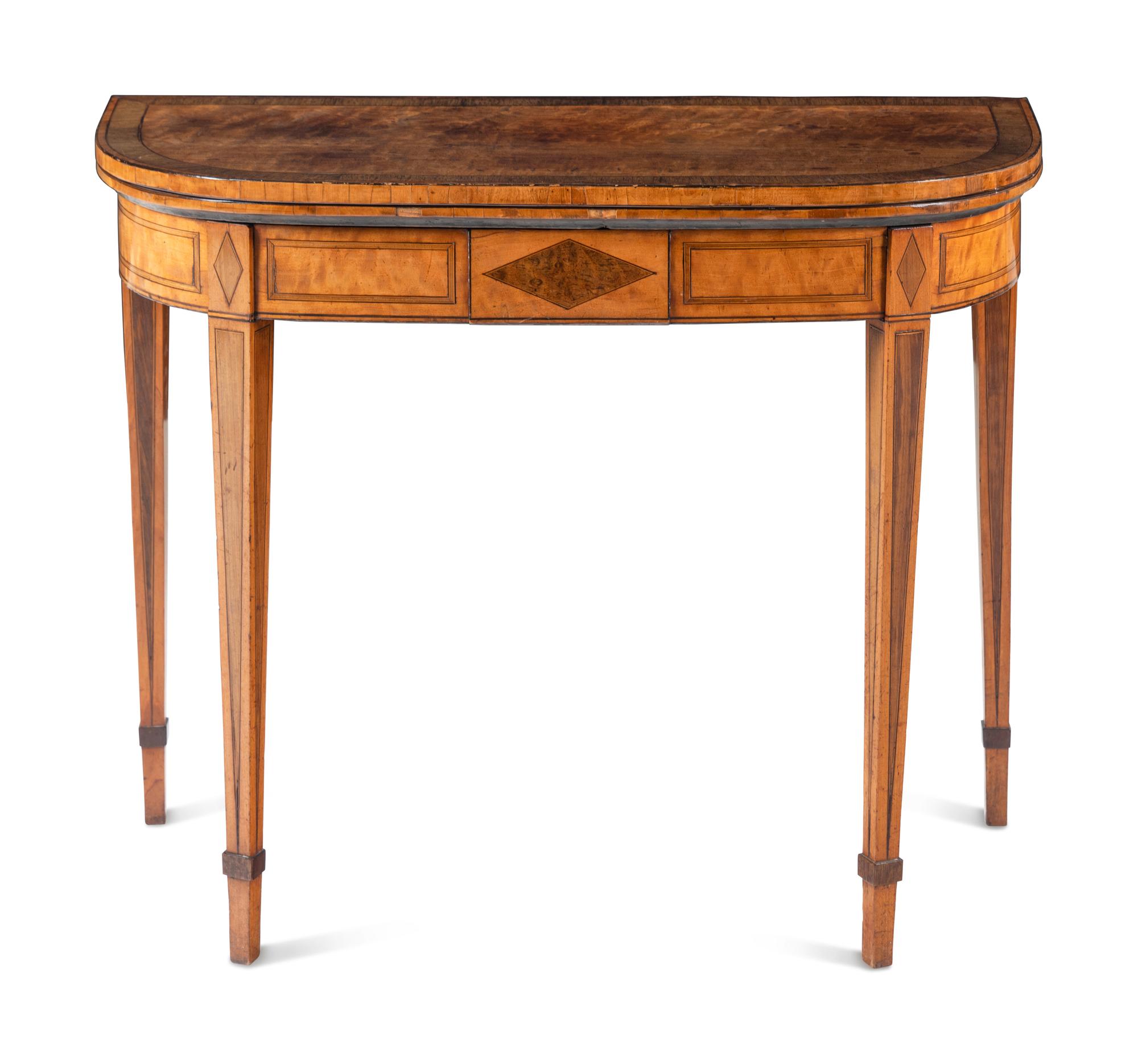 A George III Various Woods Flip-Top Game Table