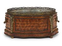 A Napoleon III Gilt Metal Mounted Parquetry Jardinière