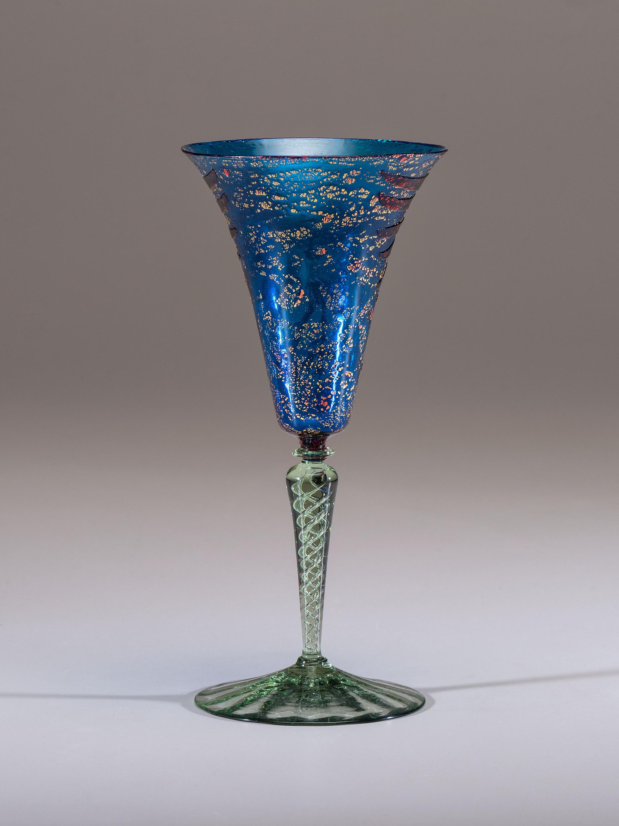 An Etched Wine Glass