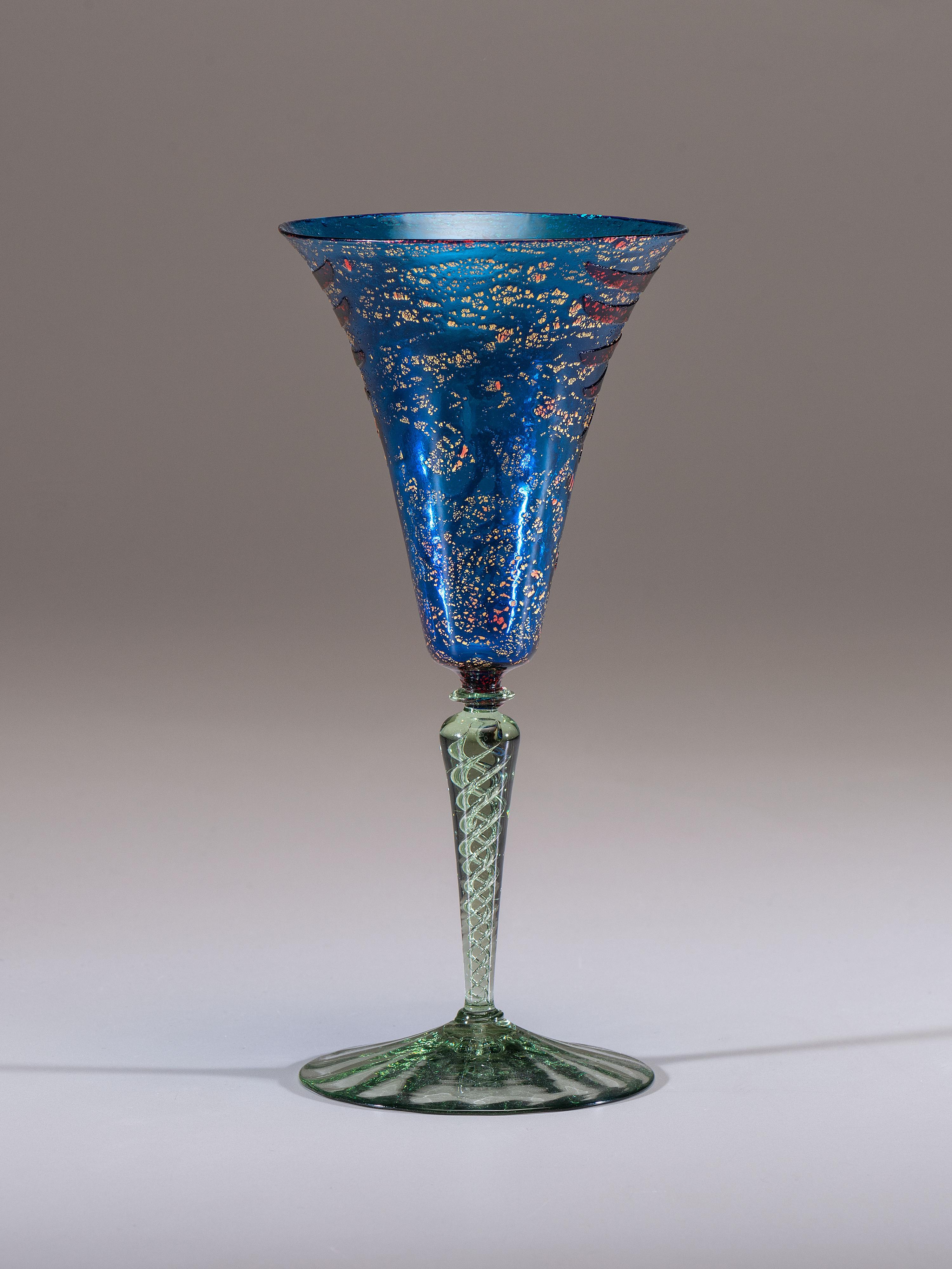 An Etched Wine Glass