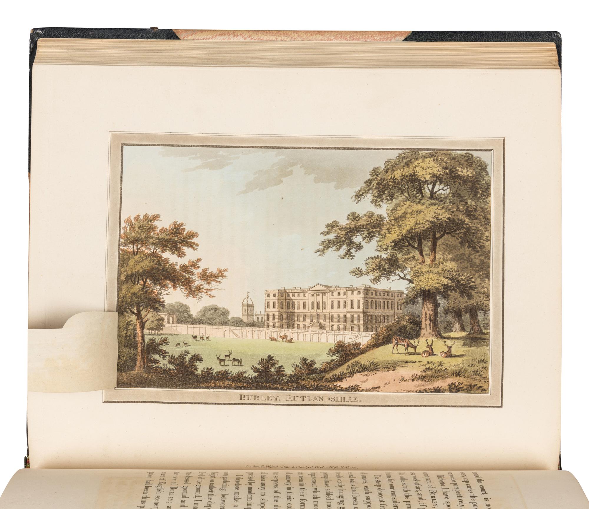 REPTON, Humphry (1752-1818). Observations on the Theory and Practice of Landscape Gardening, including some remarks on Grecian and Gothic Architecture . London: T. Bensley for J. Taylor, 1803.