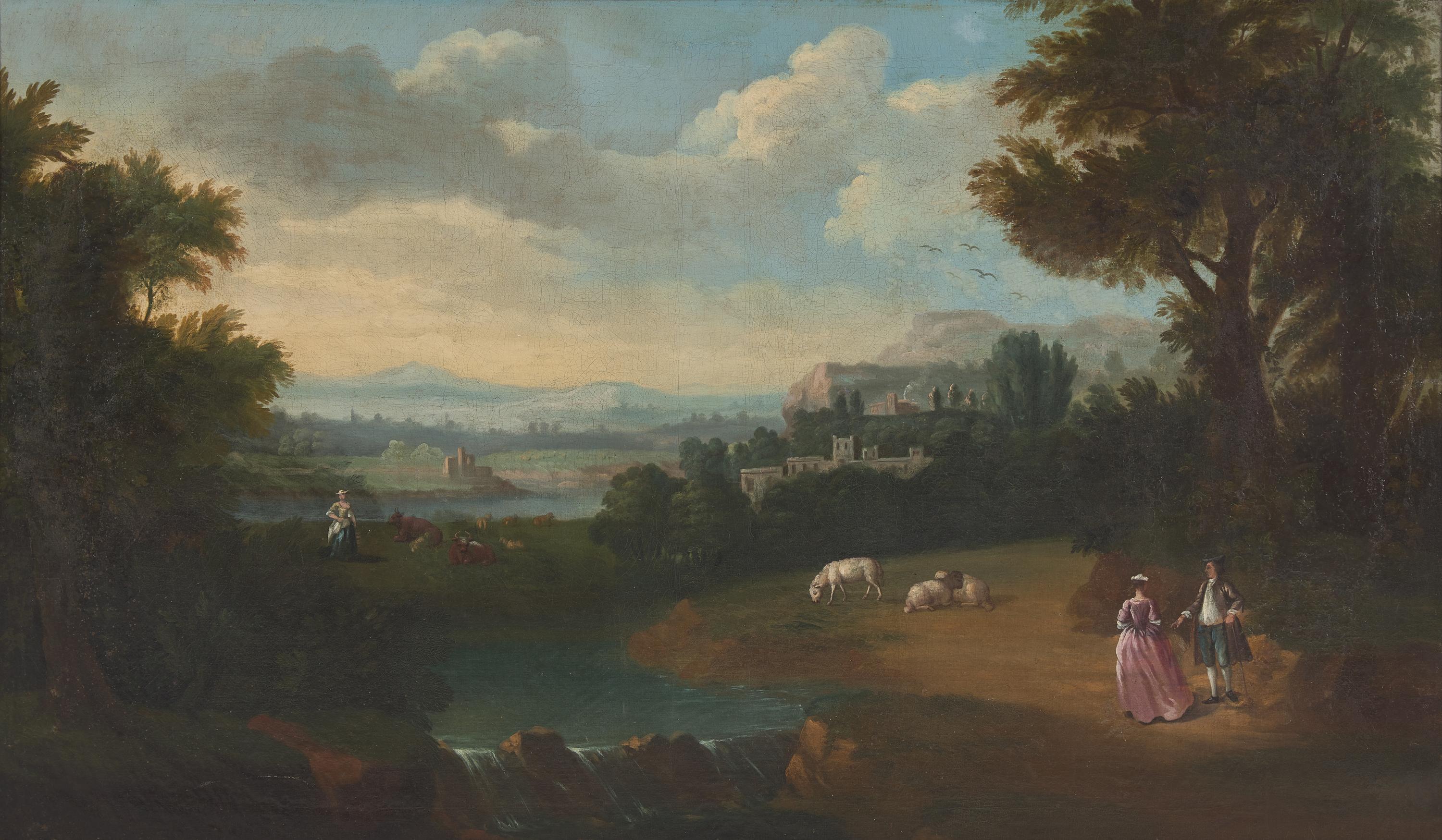 Circle of James Ross (British, born c. 1700-1760) — An Italian Countryside