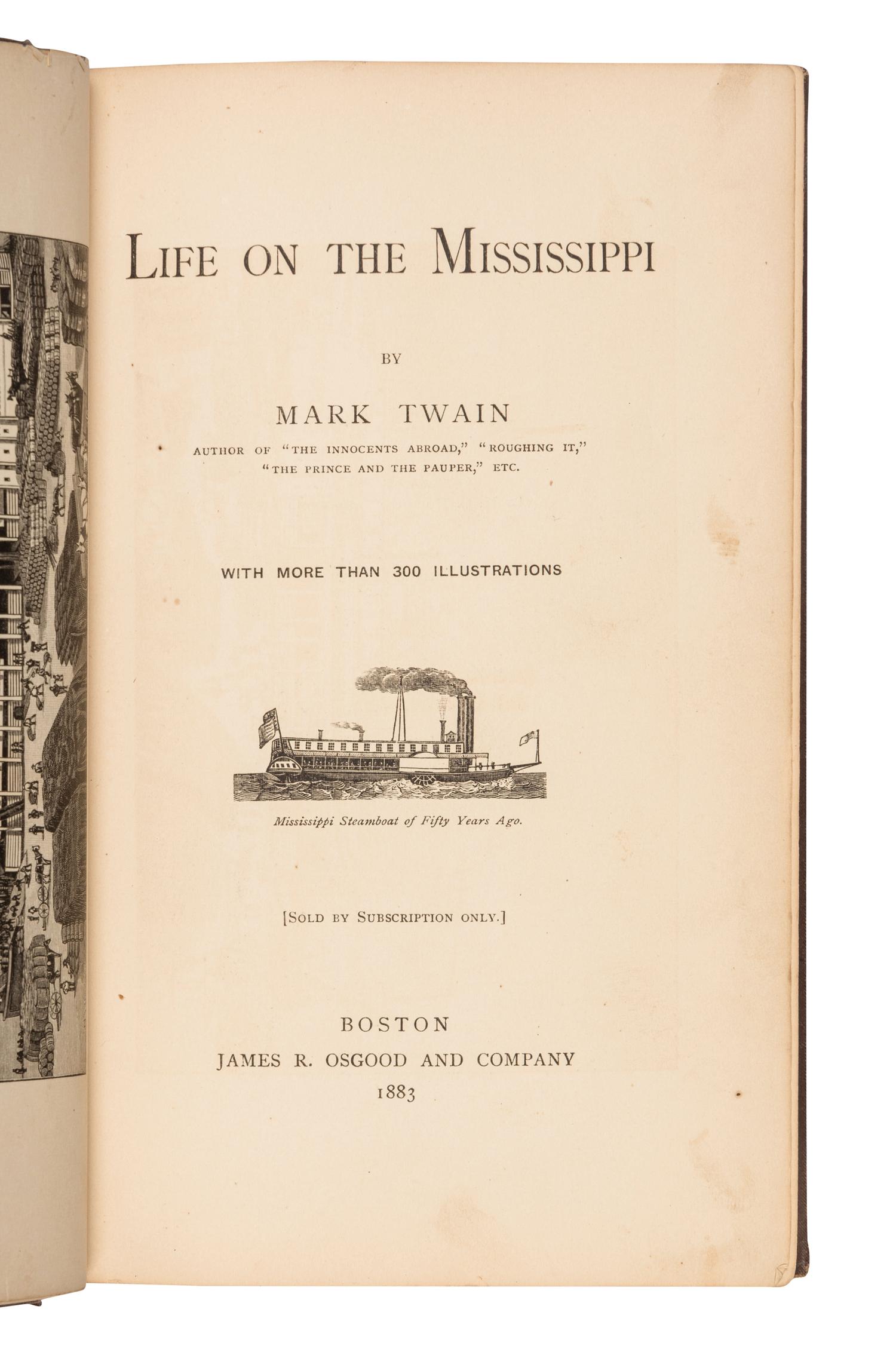 [MISSISSIPPI RIVER]. A group of 73 works relating to the Mississippi, including: