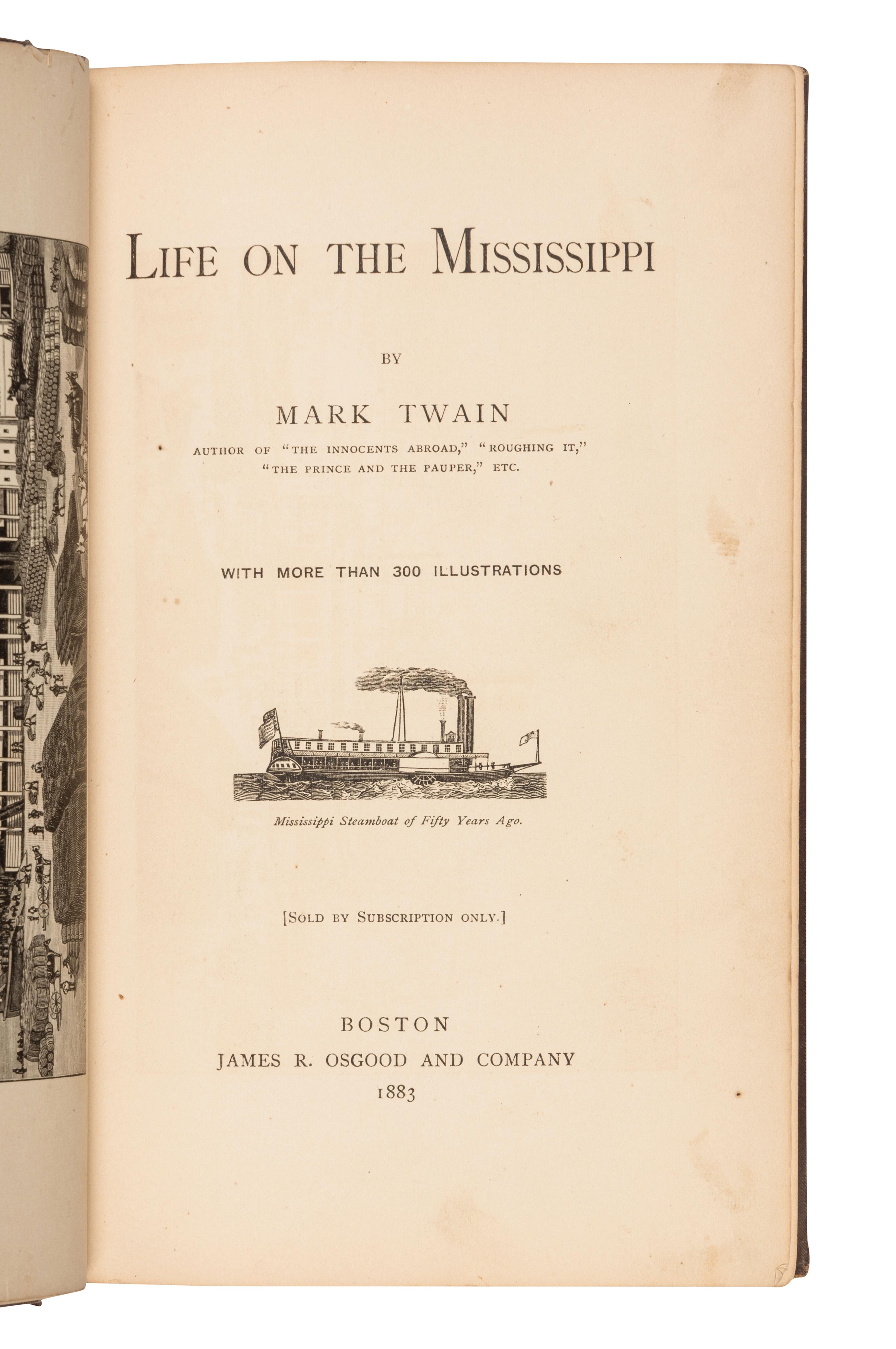 [MISSISSIPPI RIVER]. A group of 73 works relating to the Mississippi, including: