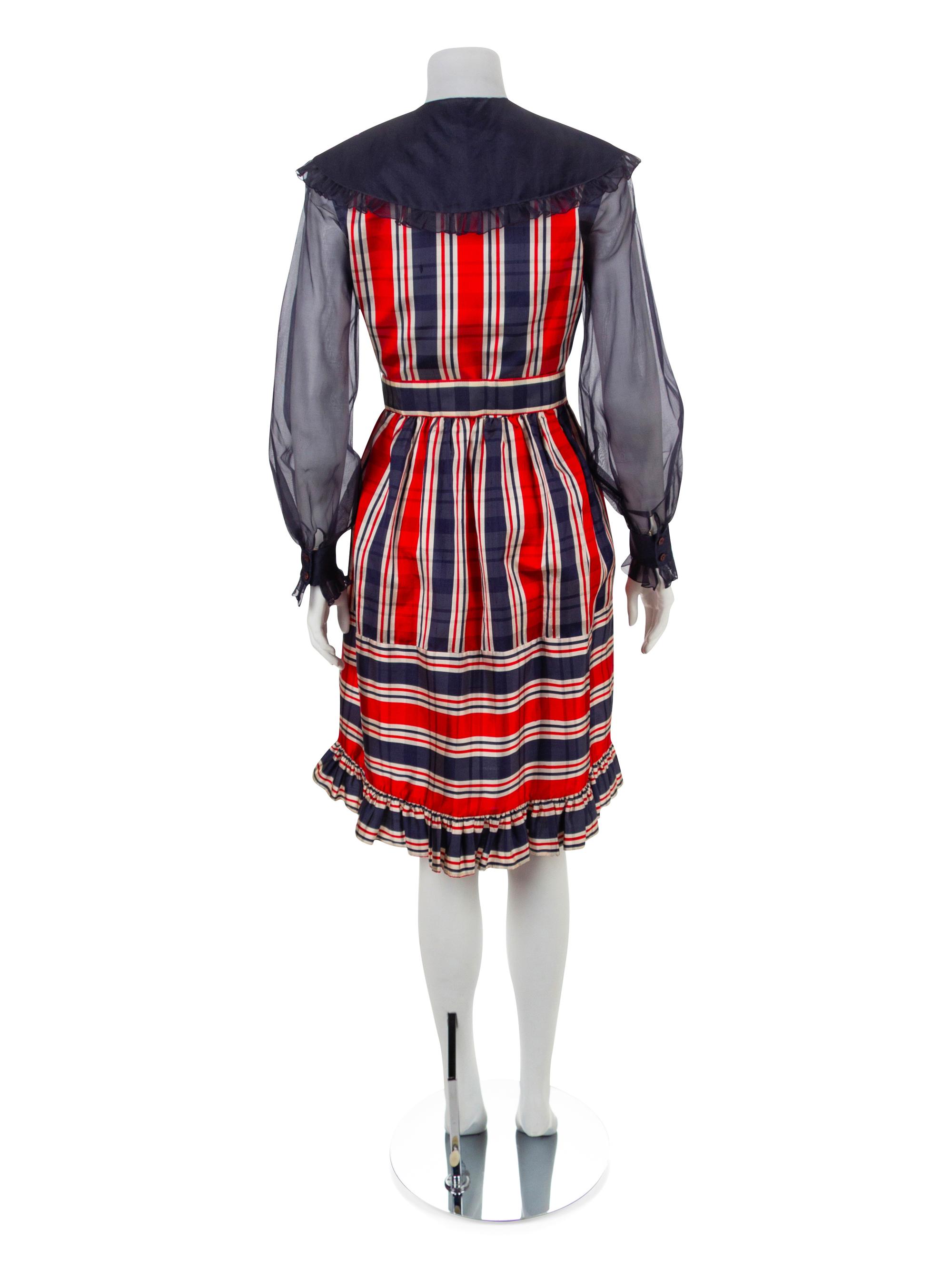 Oscar de la Renta Dress with Belt, 1980-90s