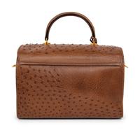 Gucci Brown Ostrich Travel Bag, 1980s