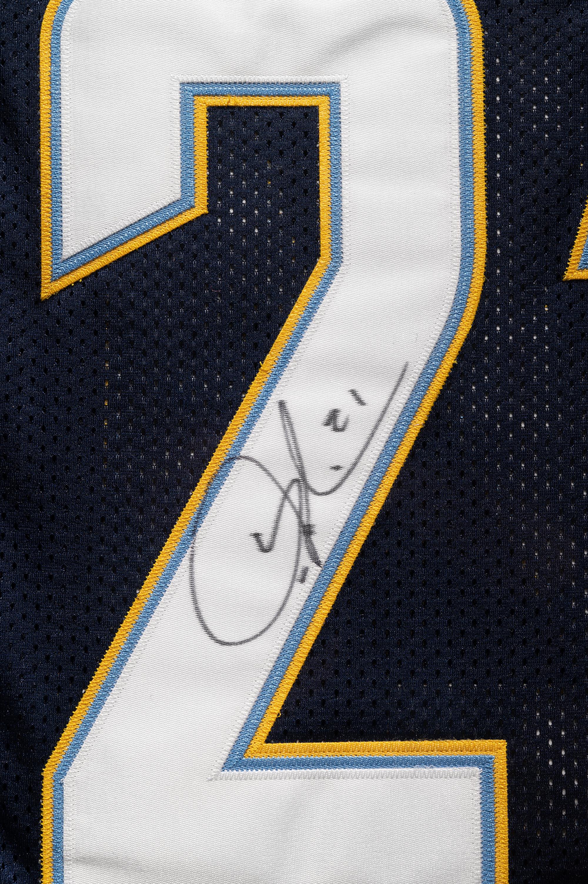 A Ladainian Tomlinson Signed San Diego Chargers Football Jersey,