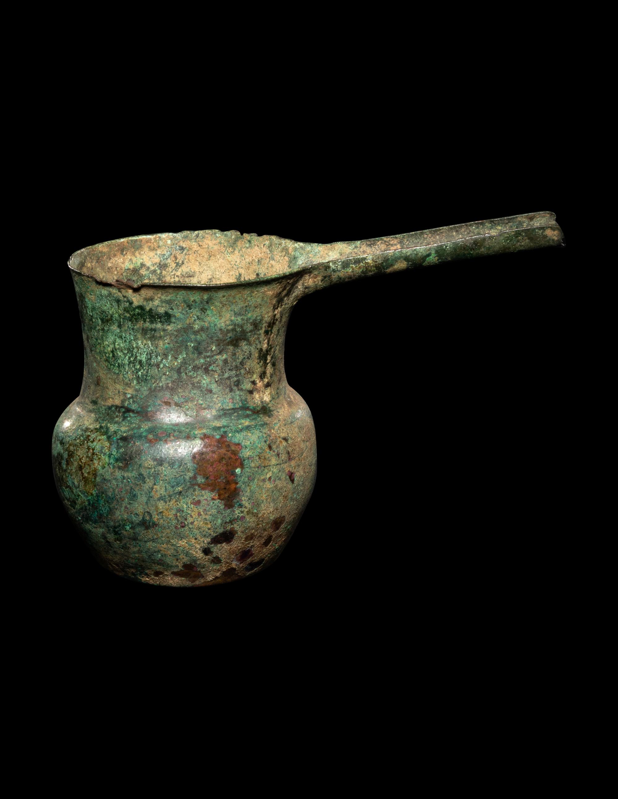 A Luristan Bronze Spouted Vessel