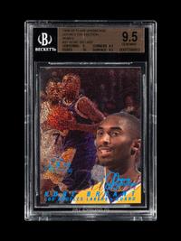A 1996-97 Flair Showcase Legacy Collection Row 0 Kobe Bryant Rookie Basketball Card No. 31 (BGS 9.5 GEM MINT), Pop 20, Only One Graded Higher