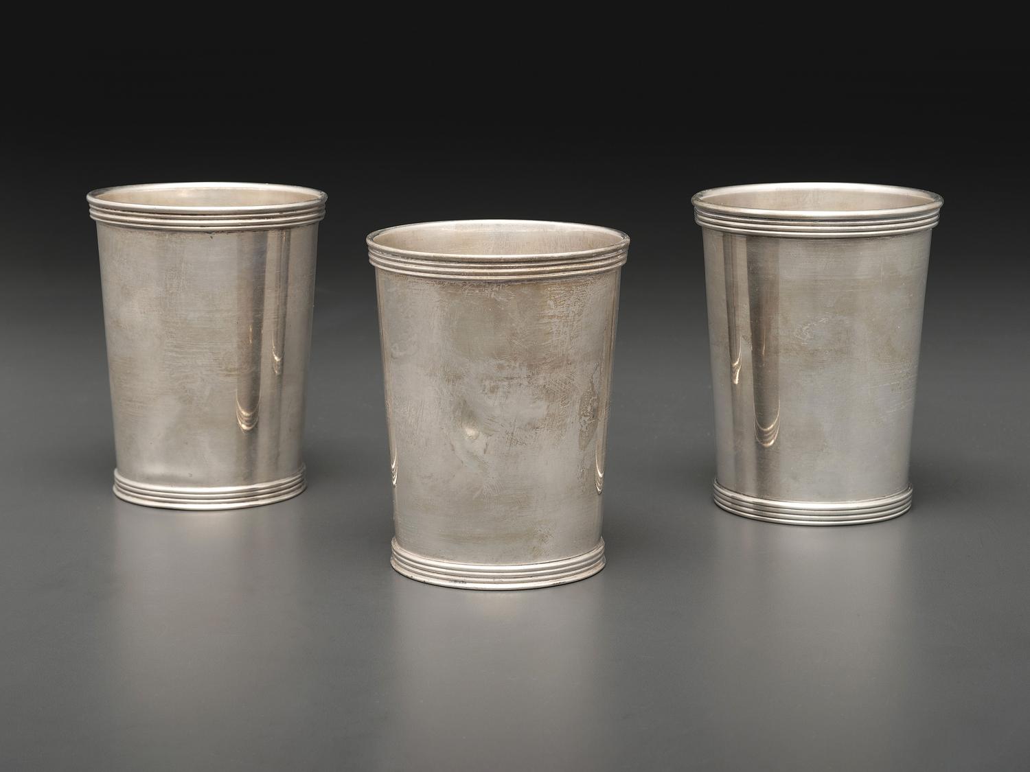 Three Silver Julep Cups
