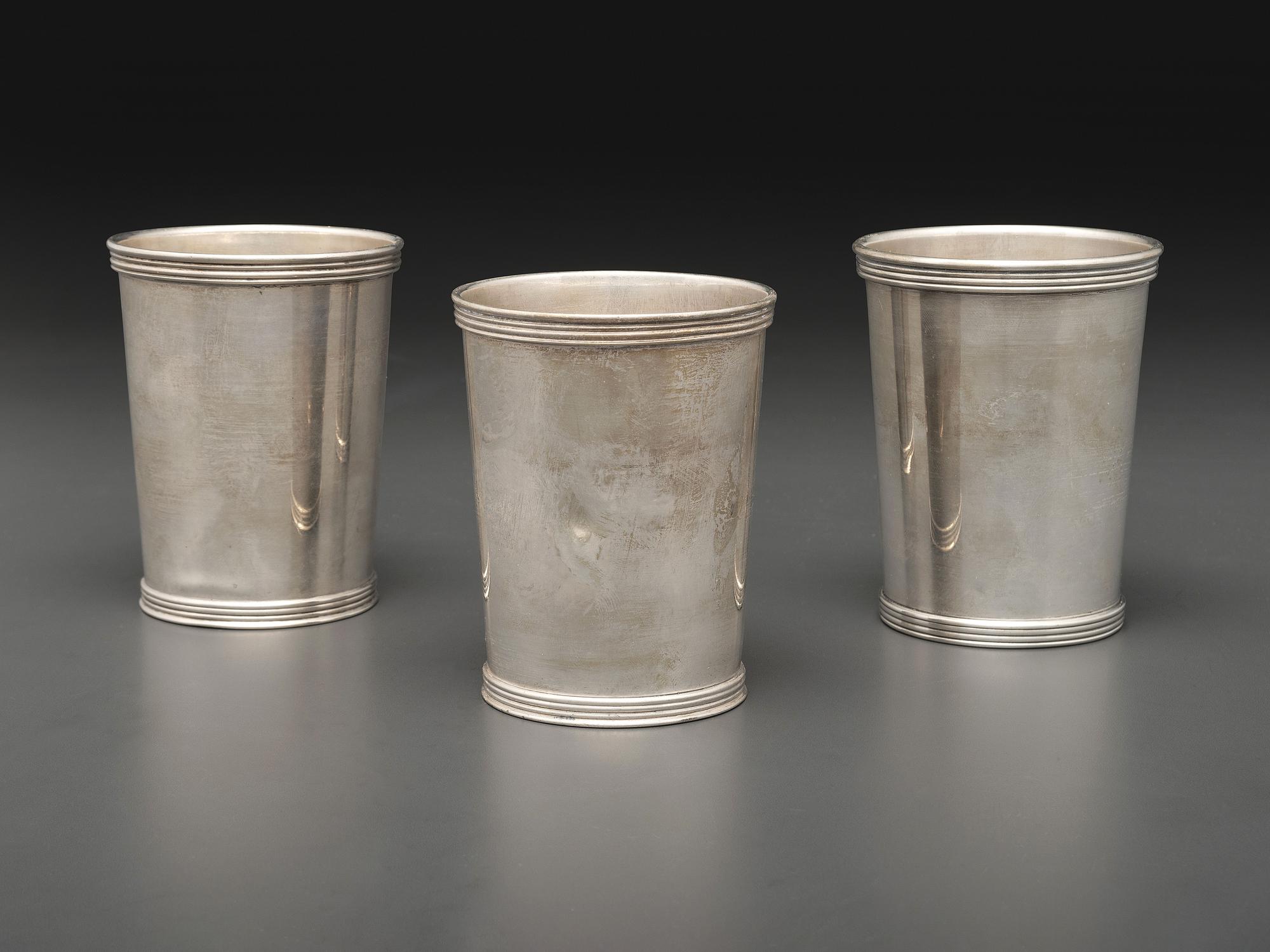 Three Silver Julep Cups