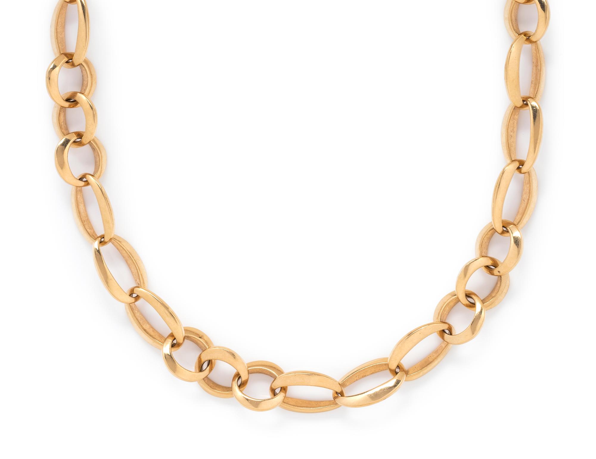 MATTIOLI, YELLOW GOLD NECKLACE