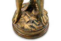 A French Gilt Metal Figure of a Flute Player