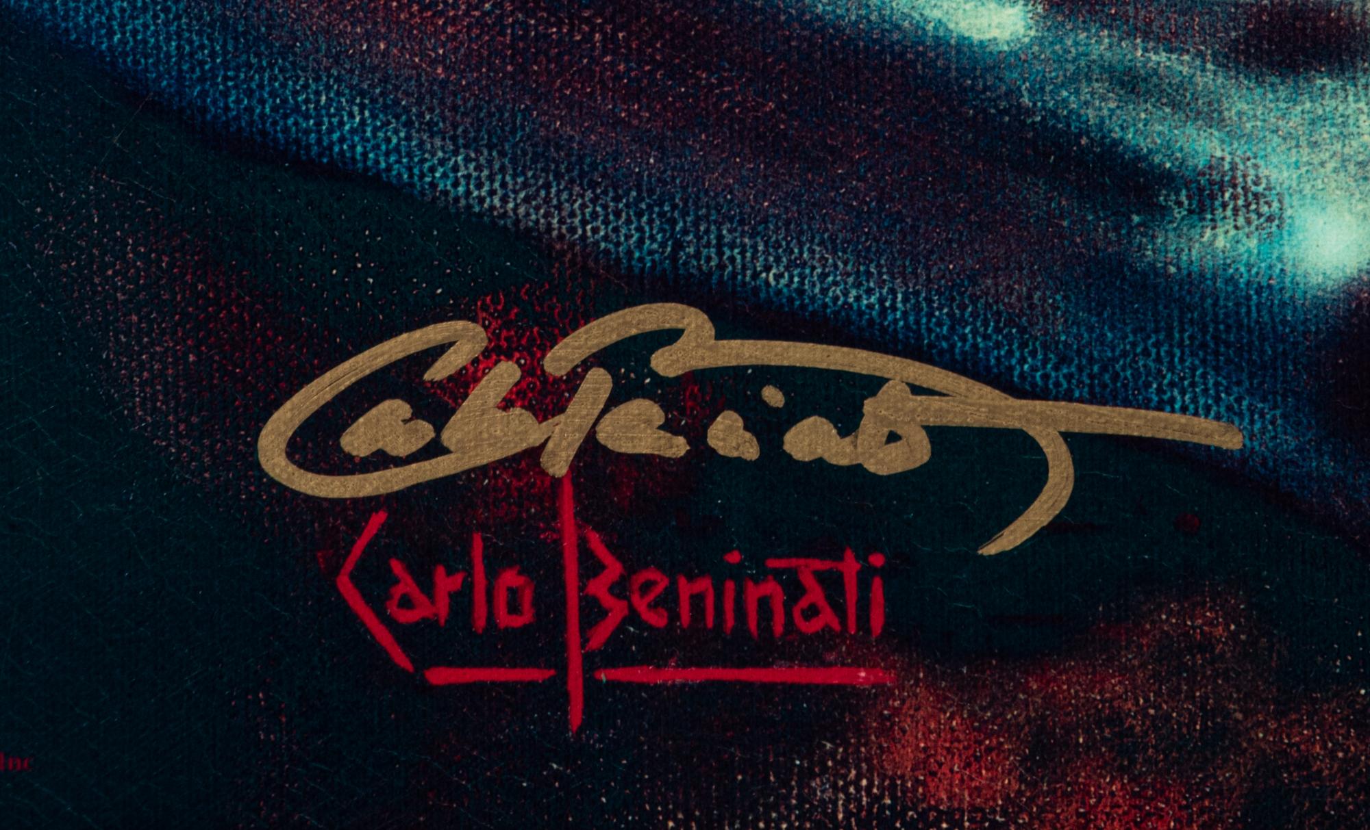 A Michael Jordan Signed Autograph Carlo Beninati "Next Point" Giclee (Upper Deck Authenticated),