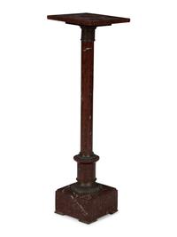 A Rouge Marble Pedestal