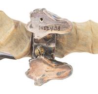 A Victorian Silver-Plate and Horn Dragon Lighter