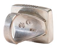 Sterling Silver Ring, with Turquoise and Coral Mosaic Inlay Lot is located and will ship from Denver, Colorado.