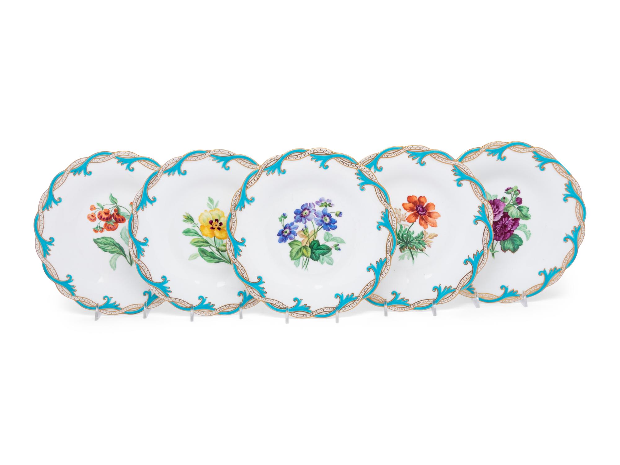 An English Porcelain Dessert Service