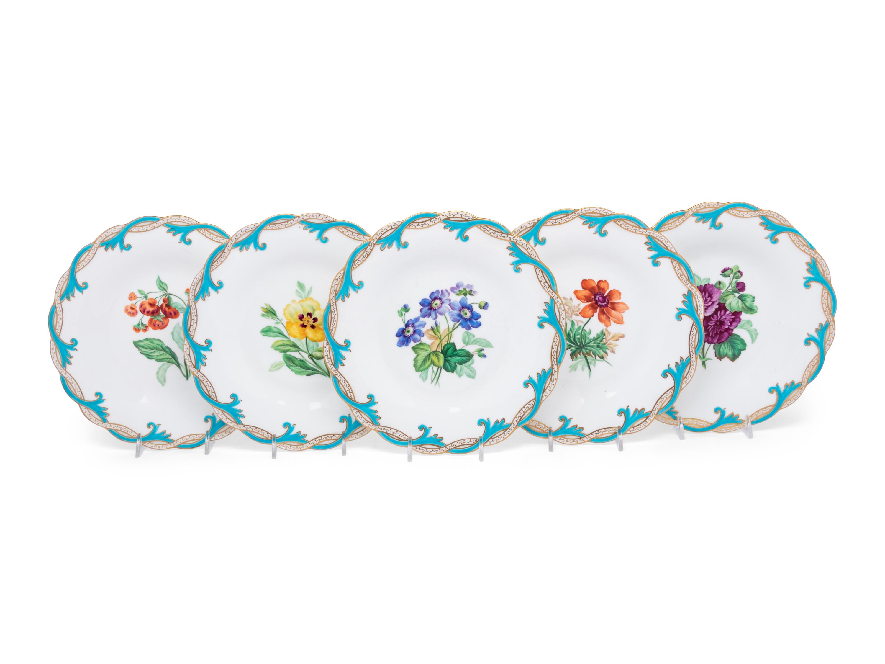 An English Porcelain Dessert Service