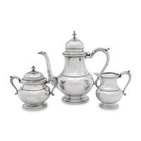 An American Silver Three-Piece Coffee Service