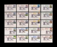 A Collection of 24 Legends of Baseball First Day of Issue Perez Steele Postcards,