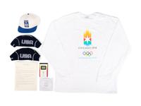 (Sports) A group 7 pieces of memorabilia and ephemera from Olympic games, comprising: