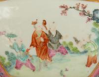 A Pair of Famille Rose Porcelain Wall Pockets