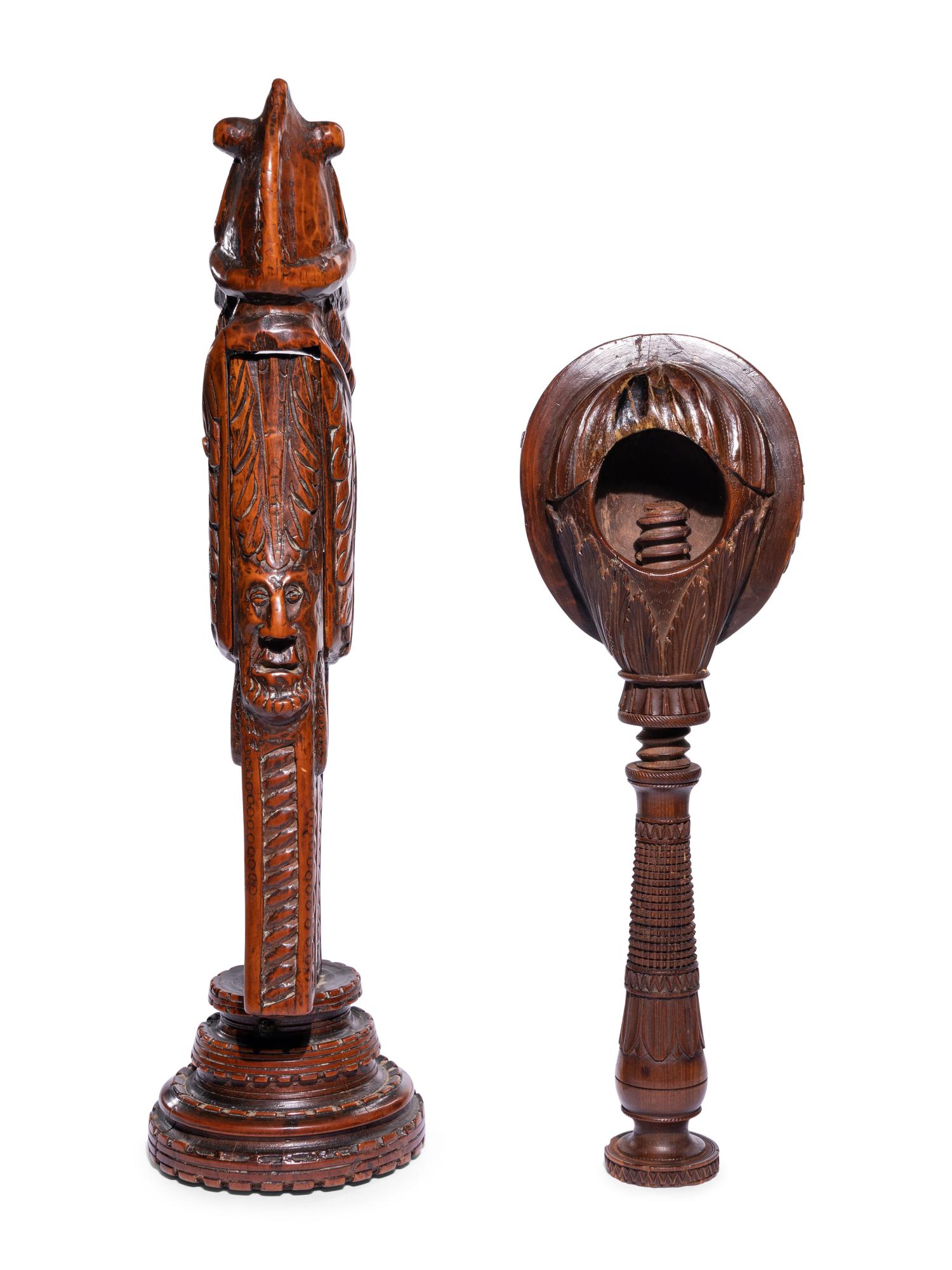 A Continental Boxwood Lever-Action Nutcracker