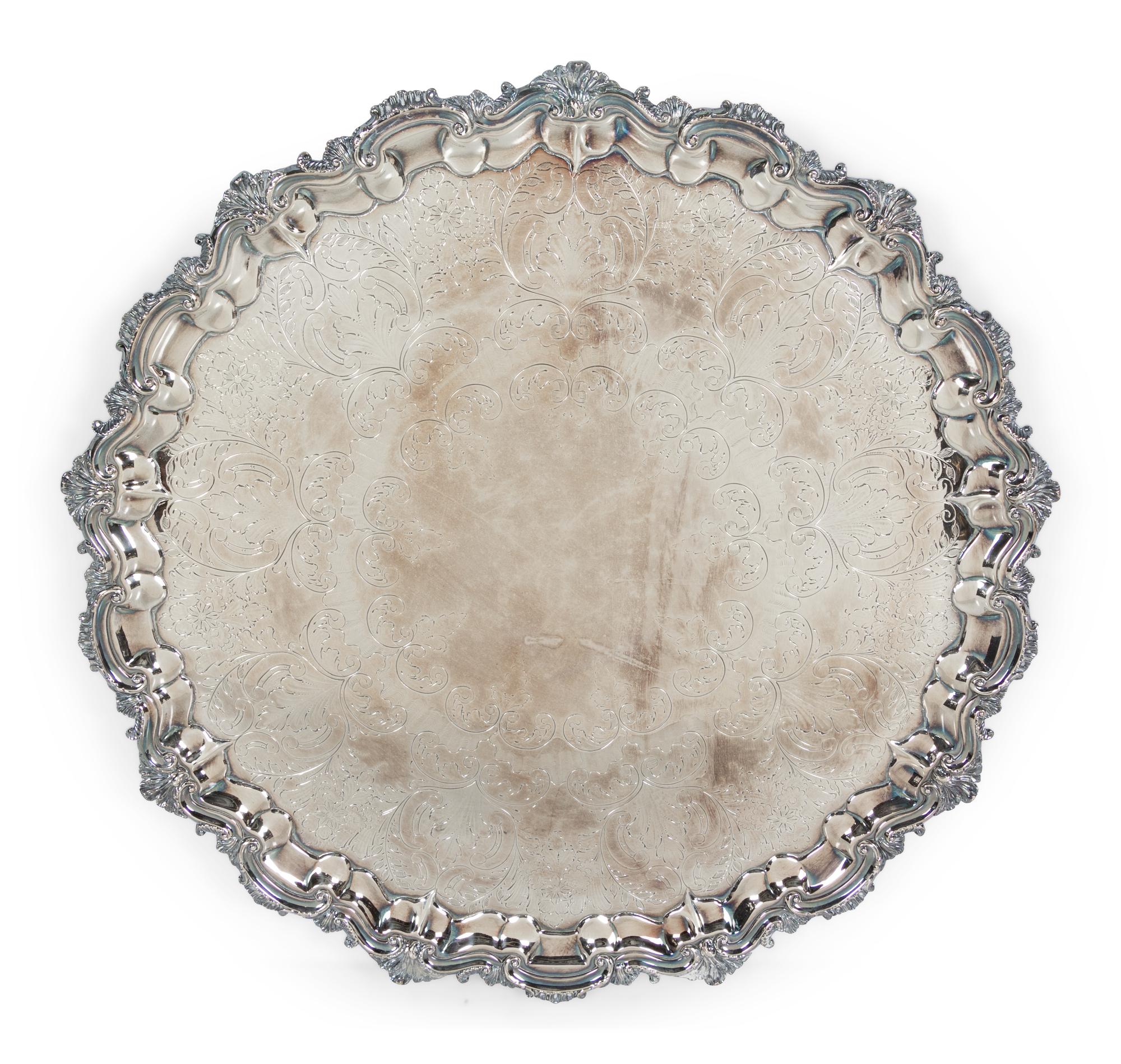 An English Silver-Plate Tray