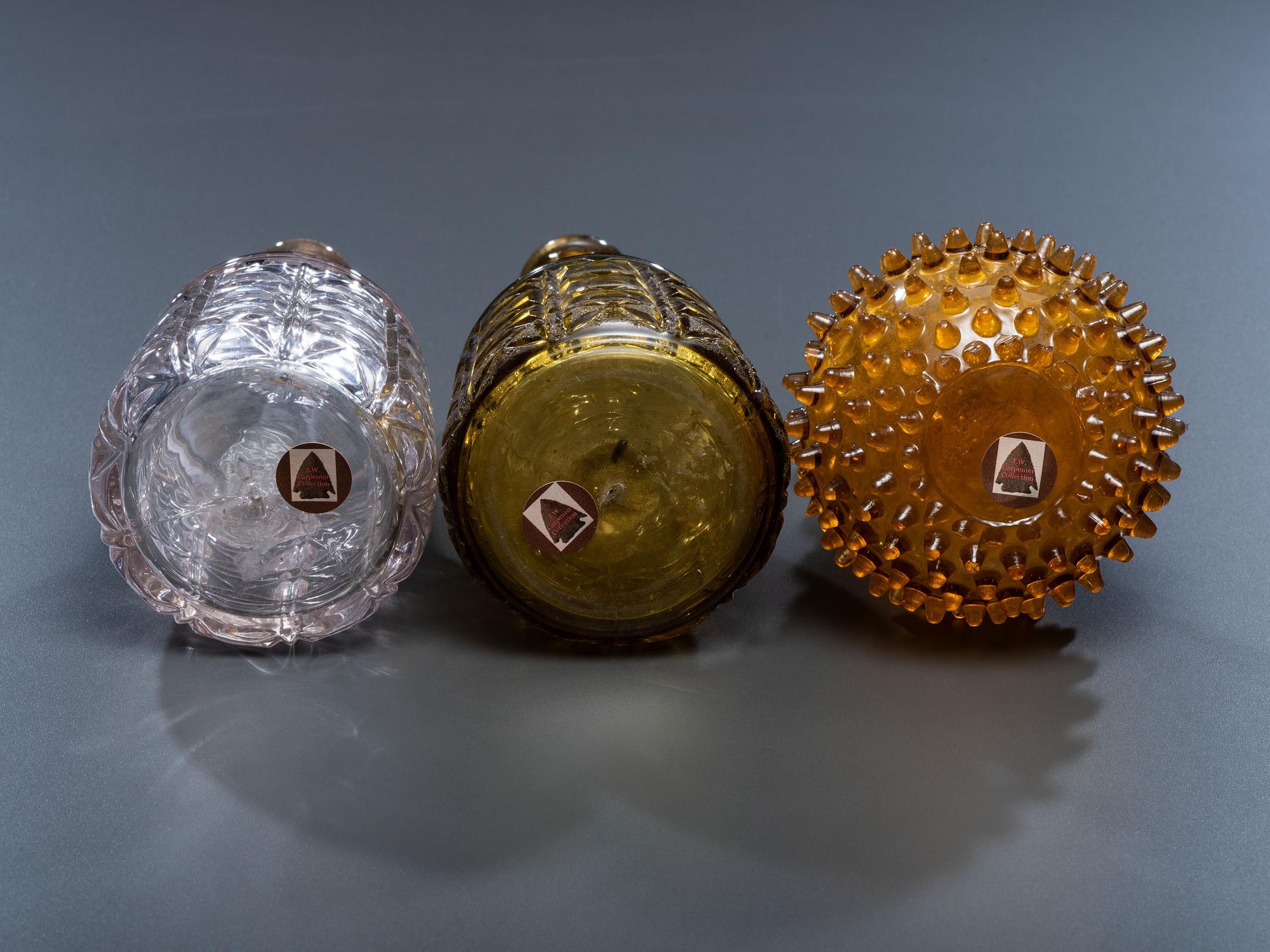 Seven Glass Barber Bottles