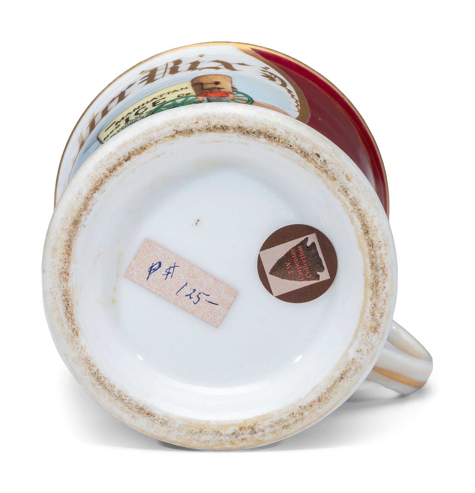 An Ice Salesman's Porcelain Occupational Shaving Mug