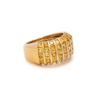 YELLOW GOLD AND YELLOW SAPPHIRE RING