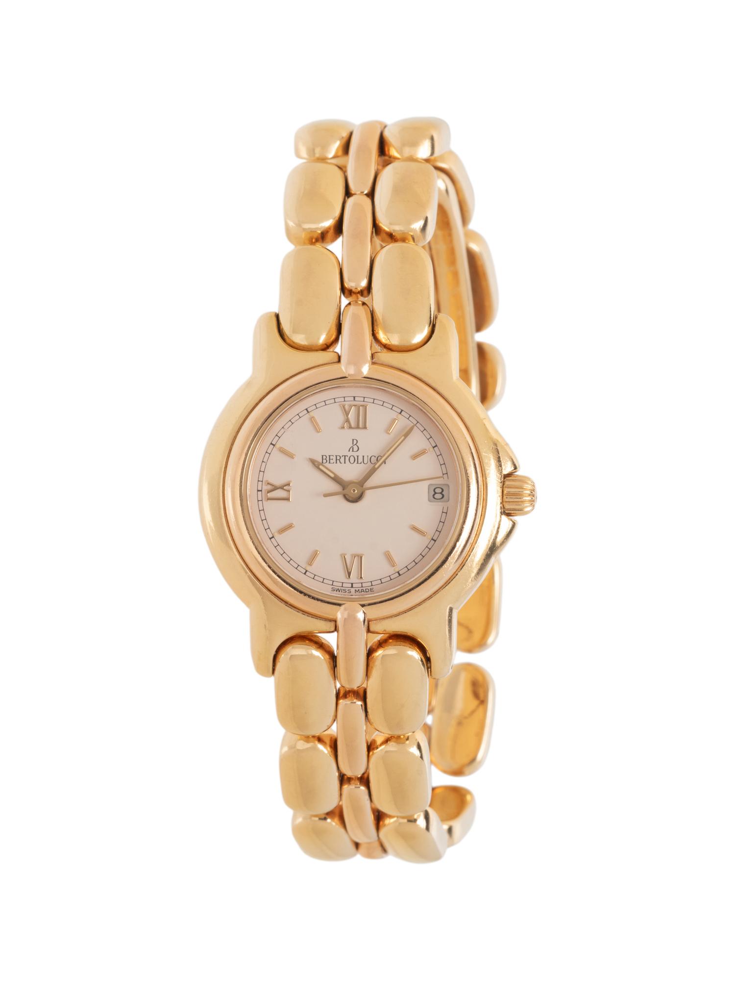 BERTOLUCCI, YELLOW GOLD WATCH