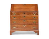 A Chippendale Walnut Slant-Front Desk