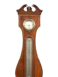 A Regency Crossbanded Mahogany Wheel Barometer