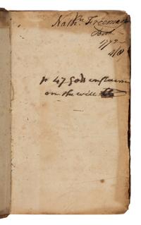 [American Revolution] Wise, John. A Vindication of the Government of New-England Churches