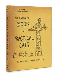 ELIOT, Thomas Stearns (1888-1965). Old Possum's Book of Practical Cats. London: Faber and Faber, 1939.