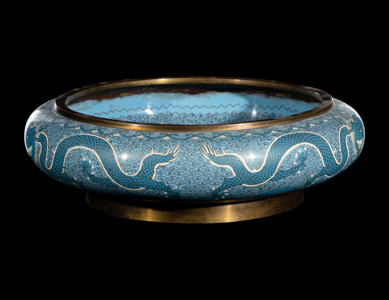 Three Japanese Cloisonne Enamel Articles