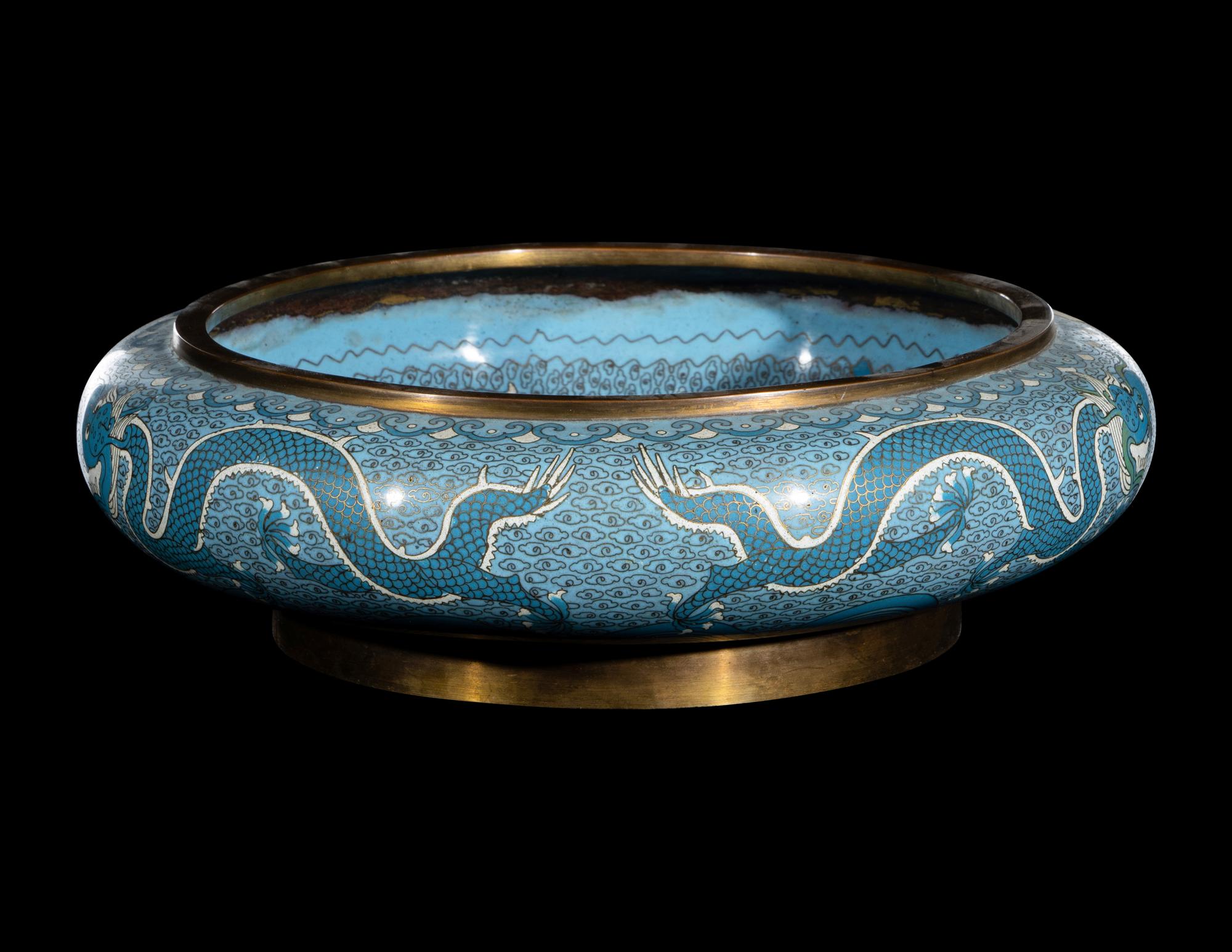 Three Japanese Cloisonne Enamel Articles