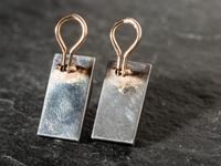 Silver and Mosaic Inlay Cuff Bracelet, Ring, and Earring Suite
