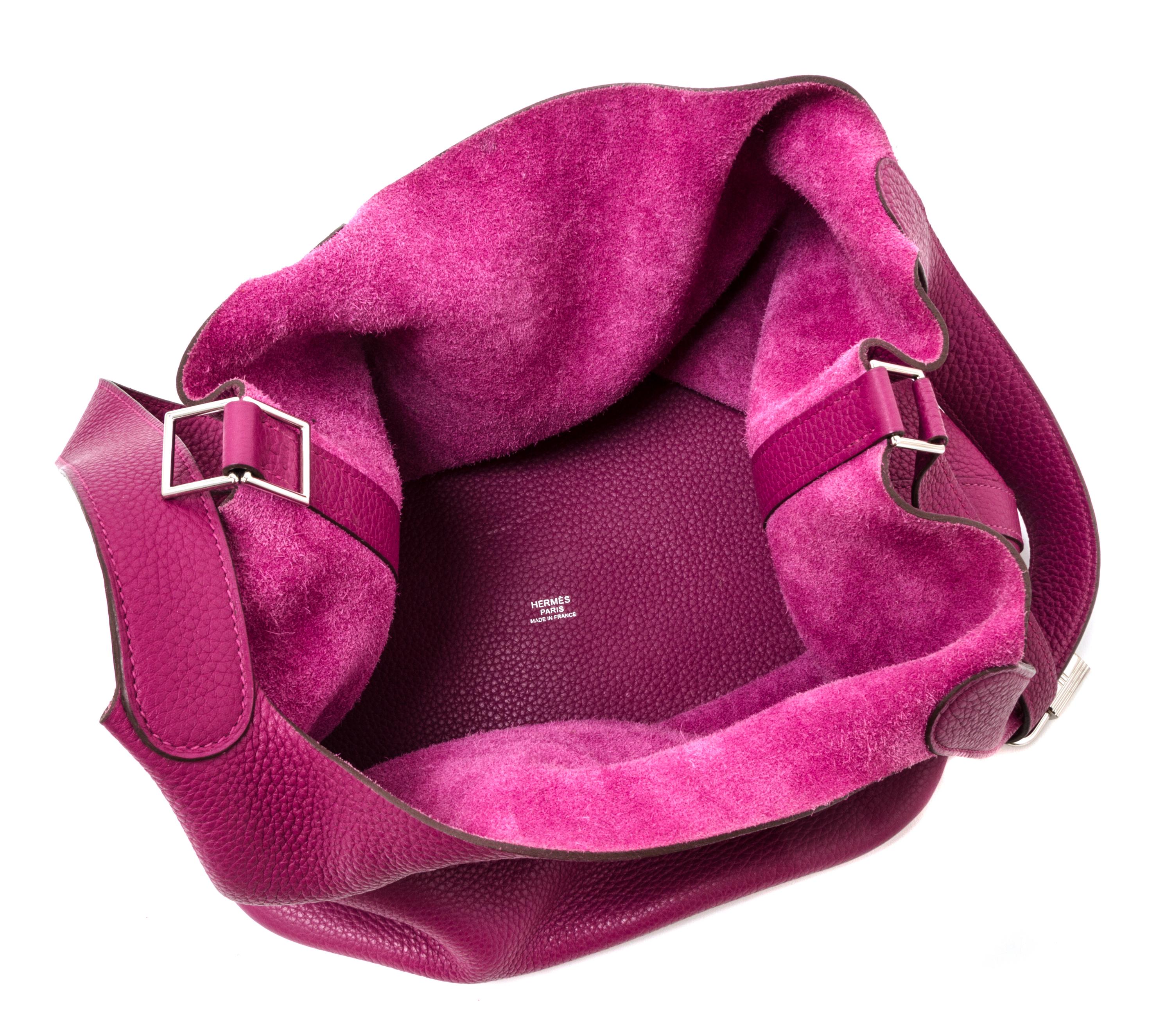 An Hermes Tosca Taurillon Clemence Picotin Lock GM Handbag, 10.5" x 10.5" x 8.5".
