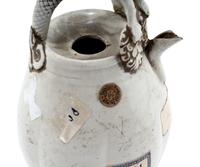 A Small Chinese Ding -Type Porcelain White Glazed Ewer