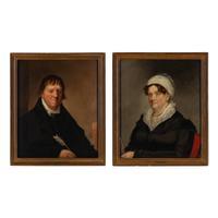 Henry Williams (American, 1787-1830) — Pair of Portraits: Lady and Gentleman , 1823