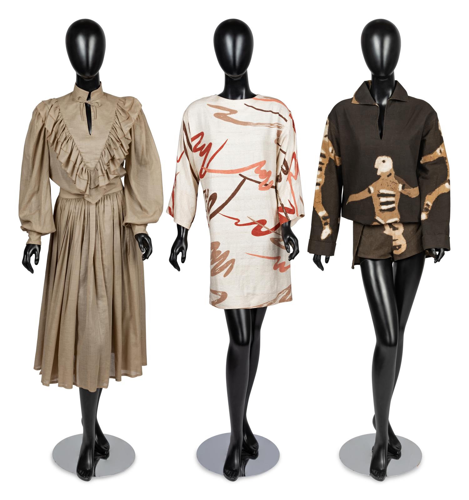 Two Ensembles and a Dress by Arthur McGee, 1970-80s