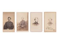 [CIVIL WAR]. 4 CDVs of Civil War Naval subjects incl. Acting Ensign John Morissey Jr.