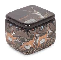 Polychrome Sgraffito Box