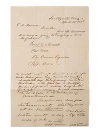 [CIVIL WAR]. Confederate letters and documents related to multiple southern states.