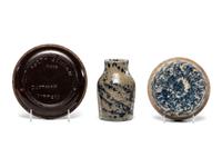 Five Glazed Pottery Table Articles